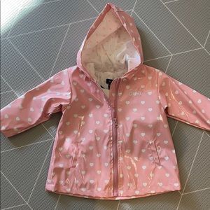 Pink rain jacket